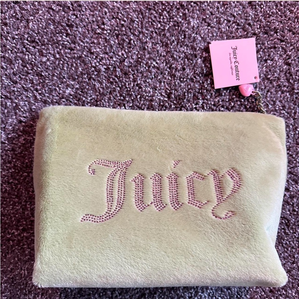 Juicy couture green/pink vanity bag
